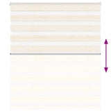 Zebra Blind Marble Beige 130x150 cm Fabric Width 125.9 cm Polyester 4014657