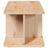Coffee Table Natural 80 x 39.5 x 33.5 cm Solid pine wood 873520