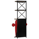 247871 Tractor Wine Cabinet 49x31x172 cm Solid Mango Wood