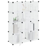 Storage Cube Organiser Transparent PP Plastic, Steel Large 340555