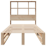 Bookcase Bed without Mattress 100x200 cm Solid Wood 3323914
