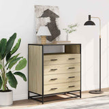 Drawer Cabinet Sonoma Oak 70x41x83.5 cm Engineered Wood 849090