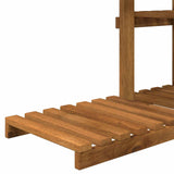 Plant Stand Natural 93 x 25 x 114.5 cm Solid Acacia Wood 903098