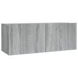 2 Piece TV Cabinet Set Grey Sonoma Engineered Wood 3120279