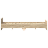 Bed Frame without Mattress Sonoma Oak 150x200 cm King Size 3203756