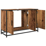 Bathroom Cabinet Old Wood 90 x 33 x 60 cm Engineered Wood 883617