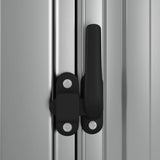Garden Shed Grey 180.5x97x209.5 cm Galvanised Steel 150904