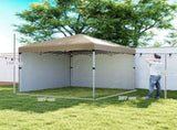 3 x 3m Pop Up Gazebo, UPF 30 with 2 Sidewalls, Leg Weight Bags and Wheeled Bag, Height Adjustable T3398P313577