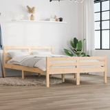 Bed Frame without Mattress Solid Wood 140x200 cm 814819