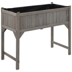 ZNTS Raised Bed with Greenhouse 110x54x120 cm Solid Fir Wood 316472