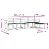 Outdoor Sofa Set 5 pcs Natural Solid Acacia Wood 3366252