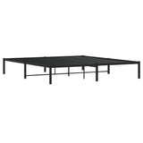 Metal Bed Frame without Mattress Black 183x213cm 373660