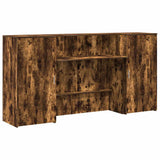 Reception Desk Smoked Oak 200x50x103,5 cm Engineered Wood 3324218