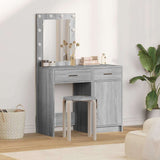 Dressing Table 2 pcs Grey 50 x 41 x 135 cm Engineered wood 3334241