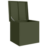 Outdoor Storage Box Olive Green 55 x 50.5 x 50 cm Steel 874577