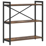 Bookshelf Smoked Oak 80 x 30 x 85 cm Engineered Wood 868427