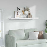 Wall Shelf White Marble 120 x 23.5 x 4 cm Engineered Wood 42019977