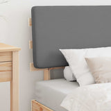 Bed Frame with Upholstered Headboard Light Grey 100 x 200 cm 877369