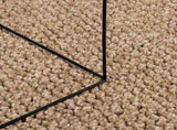 Area Rugs Square AGIRA Natural 120 x 120 cm Polyester 42022528