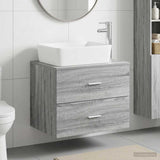 Bathroom Furniture Set Grey Sonoma Engineered Wood 3404395