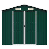 Garden Shed Green 205x129x183 cm Galvanised Steel 46297