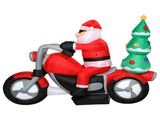 6ft 18W 7 LED Lights Santa Claus Rides Motorcycle Garden Santa Claus Decoration 93985101