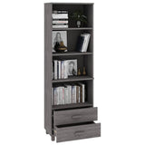 Highboard HAMAR Light Grey 60x35x180 cm Solid Wood Pine 340491