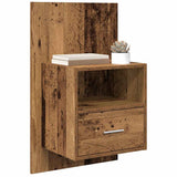 Bedside Cabinet 2 pcs Old Wood 50 x 32.5 x 80cm Engineered Wood 880495