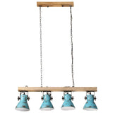 Ceiling Lamp 25 W Distressed Blue 90x24x111 cm E27 371836