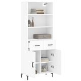 Highboard White 69.5x34x180 cm Engineered Wood 3200513