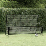 ZNTS 2 in 1 Soccer Rebounder Football Goal 202x104x120 cm Steel 93373