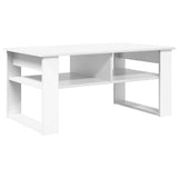 Coffee Table with Storage White 96 x 54 x 44 cm Engineered Wood 8000148