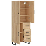Highboard Sonoma Oak 69.5x34x180 cm Engineered Wood 3196038