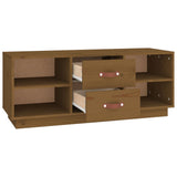 TV Cabinet Honey Brown 100x34x40 cm Solid Wood Pine 818228