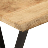 Console Table with Live Edge 105x33x76 cm Solid Wood Mango 372763