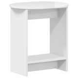 Side Table High Gloss White 50 x 39,5 x 55 cm Engineered Wood 899856