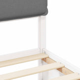 Bed Frame with Upholstered Headboard Light Grey 75 x 190 cm 877603