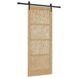Sliding Door ORKDAL Brown 86 x 211 cm Solid Pine Wood 3333792