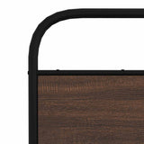 Bed Frame Without Mattress 135x190 cm Brown Oak Engineered Wood 4100306