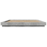 Bed Frame without Mattress Concrete Grey 180x200 cm Super King 3281171
