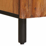 Sideboard Acacia Brown Finish 60 x 33 x 75 cm Solid Mango Wood 4017902
