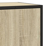 Sideboard Sonoma Oak 35.5x35x76 cm Engineered Wood and Metal 848940