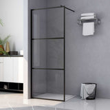 Shower walls Black 90 x 195 cm Glass and Aluminium 149149