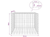 Gabion with 5 mm Wire and 5x5 cm Mesh 50x50x50 cm 3464227