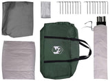 Cabin Tent with Roof Army green 8-Person Polyester and Steel 42028578