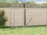 Outdoor Dog Kennel Silver 2x10x2 m Galvanised Steel 3190453
