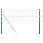 Fence Posts 12 pcs Green 120 cm Powder-coated steel 42012732