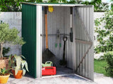 Garden Shed Green 118.5x97x209.5 cm Galvanised Steel 150899