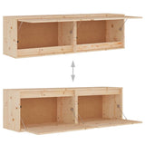 Wall Cabinets 2 pcs 60x30x35 cm Solid Pinewood 813446