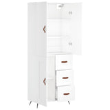 Highboard White 69.5x34x180 cm Engineered Wood 3195987